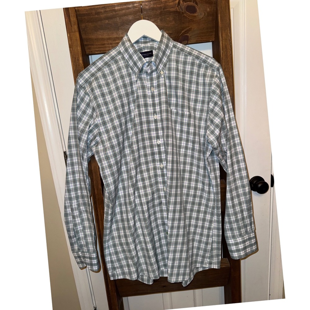Proper Cloth Mens Plaid Button Down Dress Shirt Long Sleeve Casual Business